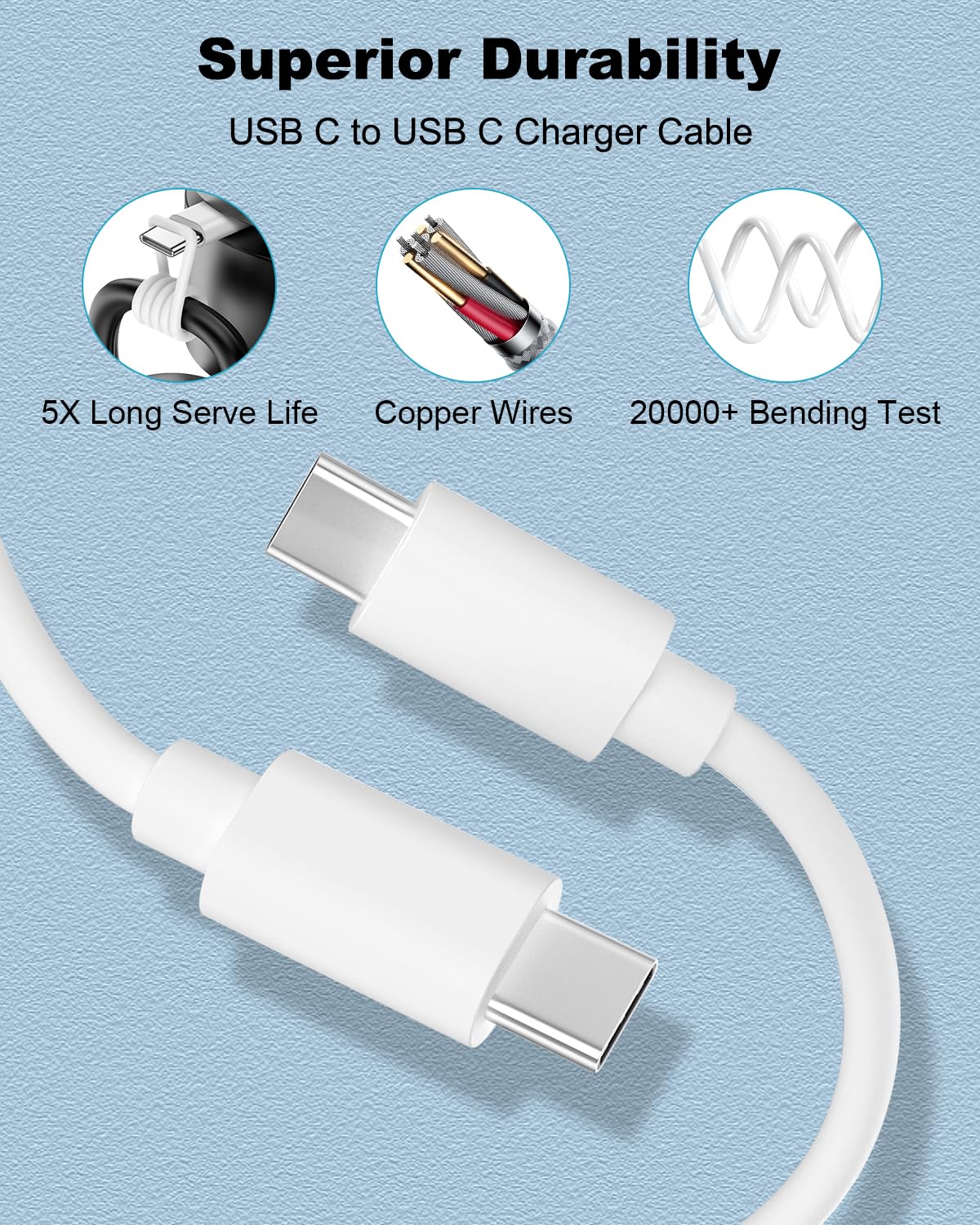 Cavo Di Ricarica USB C Per IPhone 16, 15, 15 Plus, 15 Pro, 15 Pro Max - Foto 7