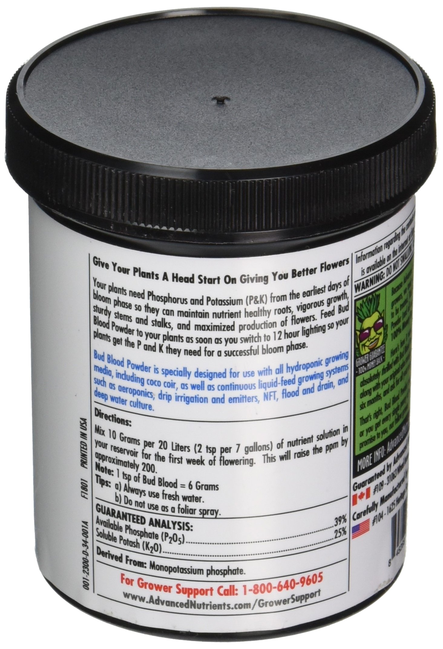 Amazon.com : Advanced Nutrients Bud Blood Fertilizer, 300Gm