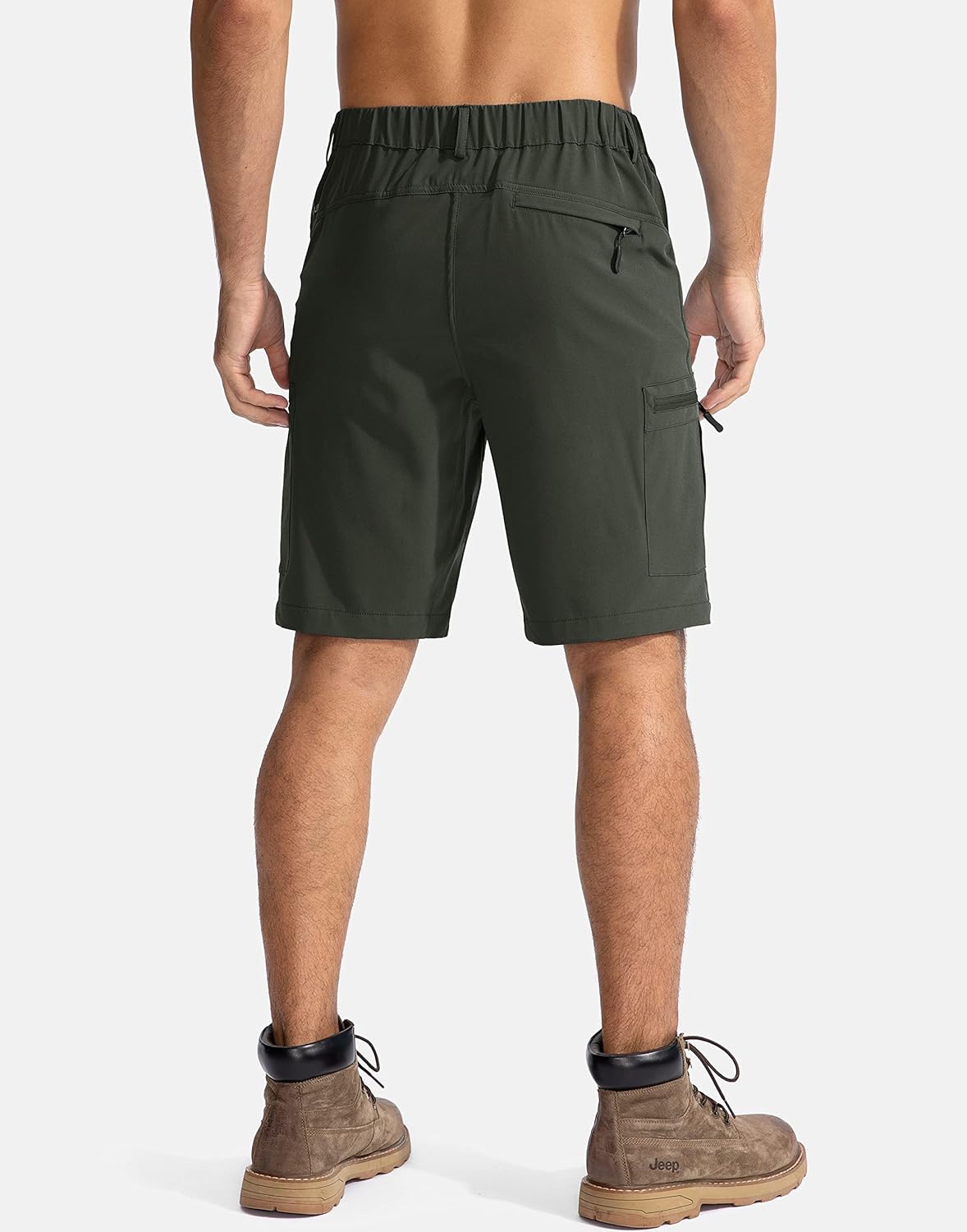 Pudolla Men's Hiking Cargo Shorts 9"/7"/11" Lightweight Outdoor Shorts for Men Trip Golf Camping Casual with 5 Zipper Pockets - Image 4