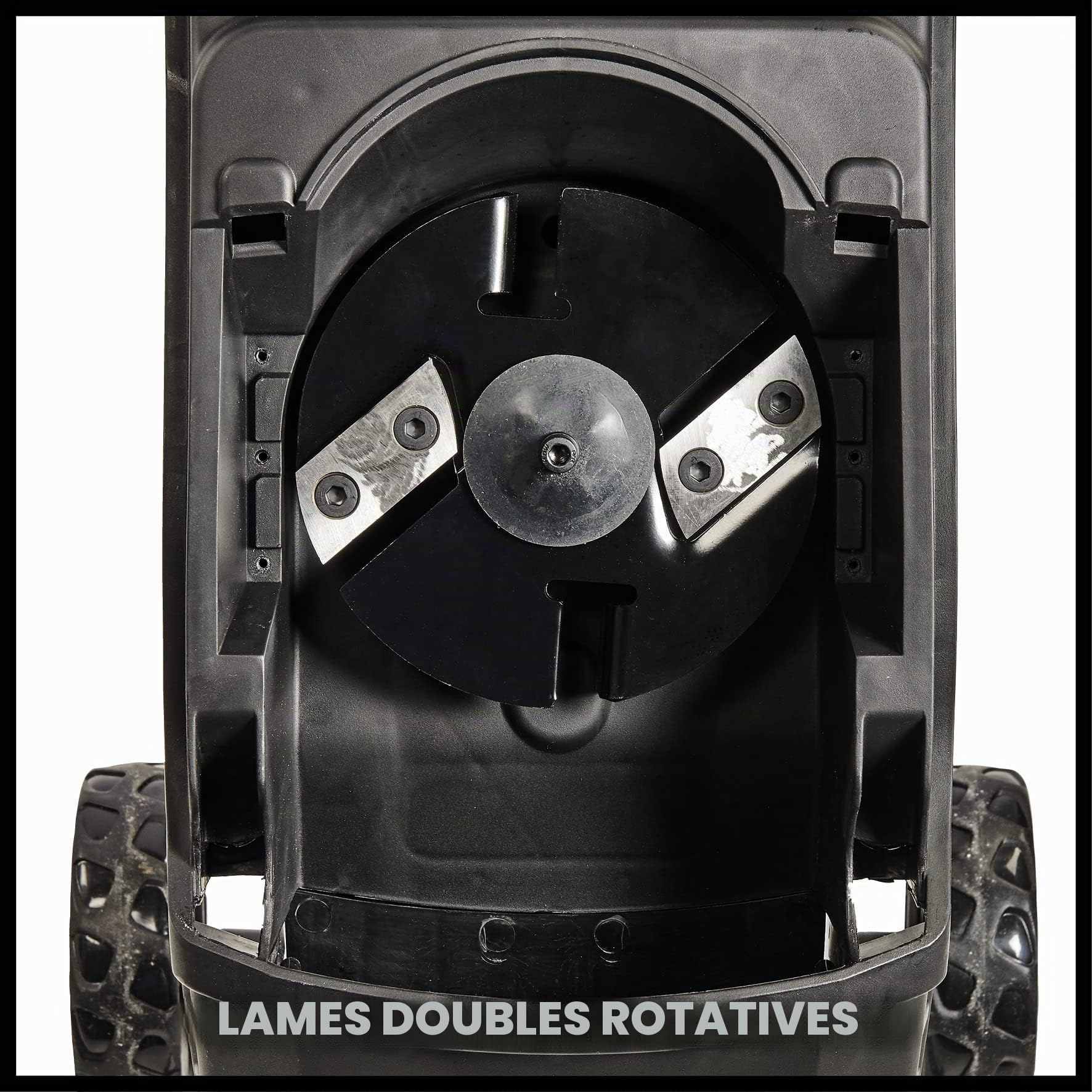 Einhell Broyeur de végétaux à lames GC-KS 2540 (2 Lames Réversibles en Acier Spécial, sac de de ramassage 55L) Livré avec un sac
