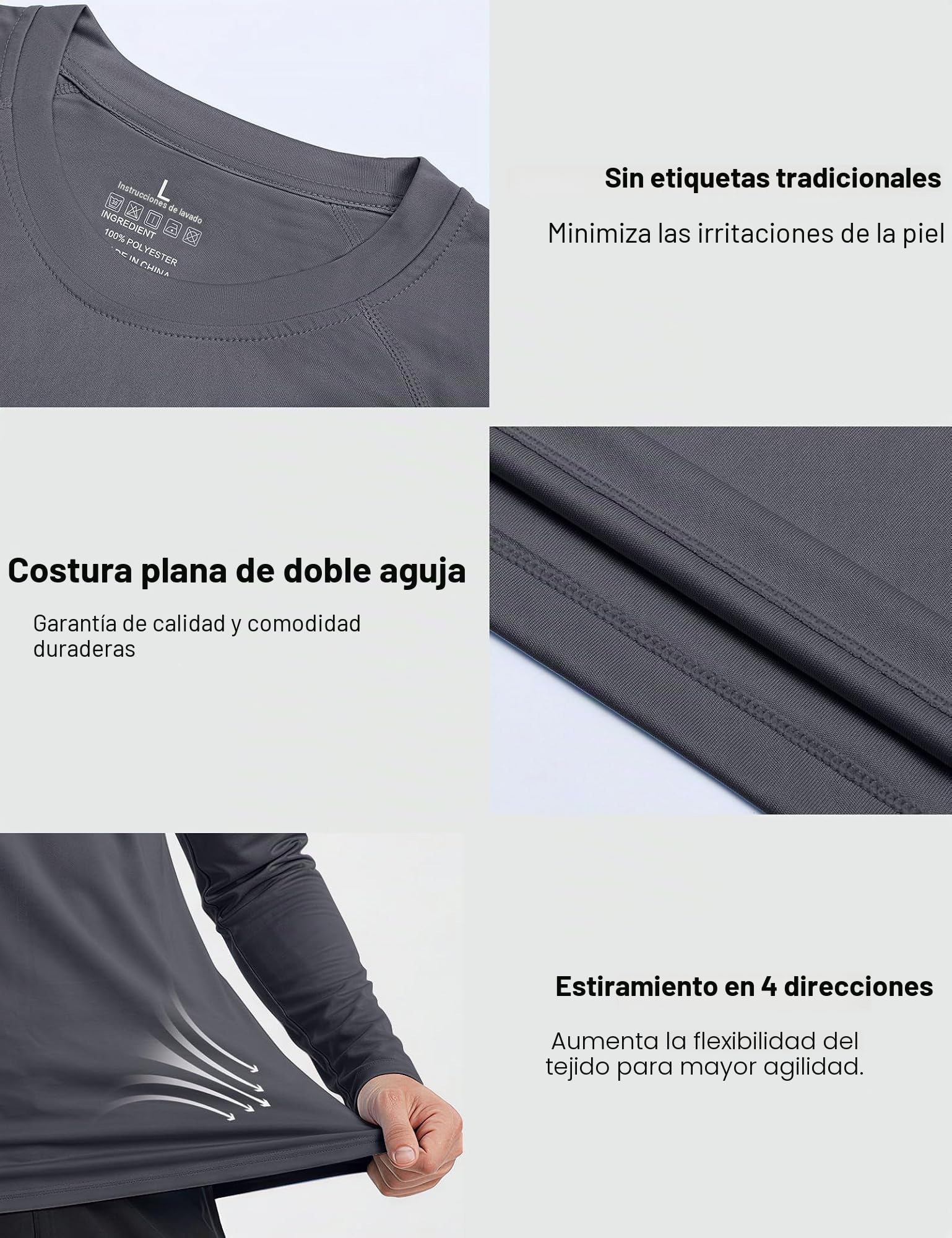 ZENGVEE 3 Piezas Camiseta Hombres Mangas Cortas Rash Guard de Protección UPF 50＋Secado Rápido Deportes Acuáticos Surf Natación Verano
