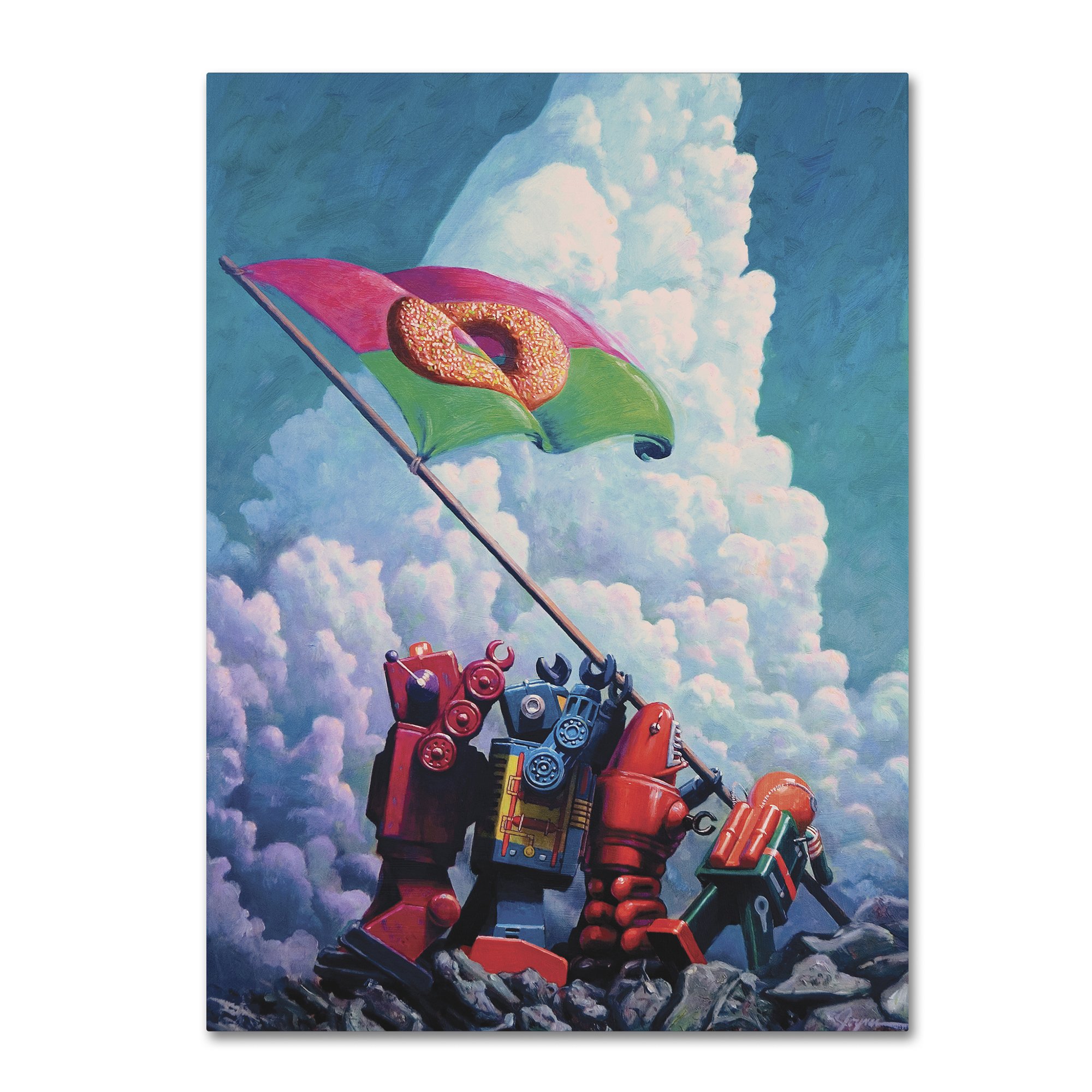 IO Jima by Eric Joyner Wall Decor, 24 by 32" Canvas Wall Art