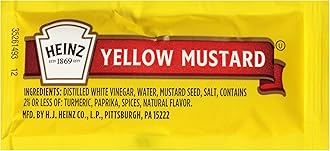 Heinz Single Serve Mild Mustard (500 ct Casepack, 1.5 oz Packets)