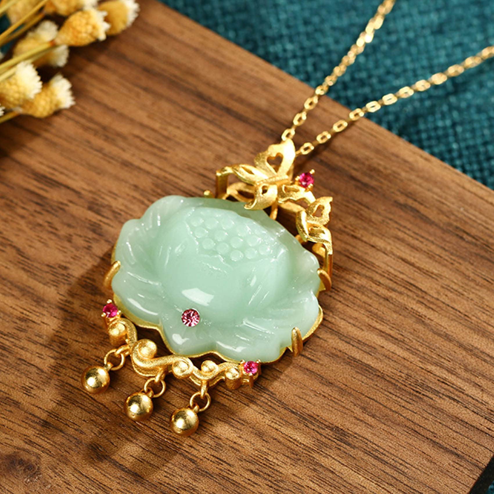 Naszyjnik z kamienia jadeitowego, naszyjnik z urokiem bogactwa Feng Shui, naszyjnik z zawieszką z jadeitu Hetian dla kobiet, naturalny kamień, amulet na szczęście, zabytkowy naszyjnik z jadeitu, taliz