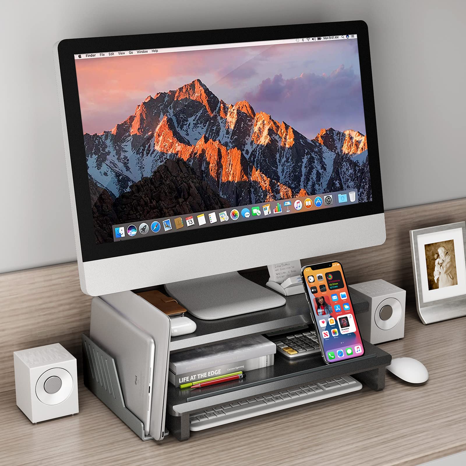 2台セット＆スタイリッシュでお洒落❣2段式で大収納♪❤天然木製