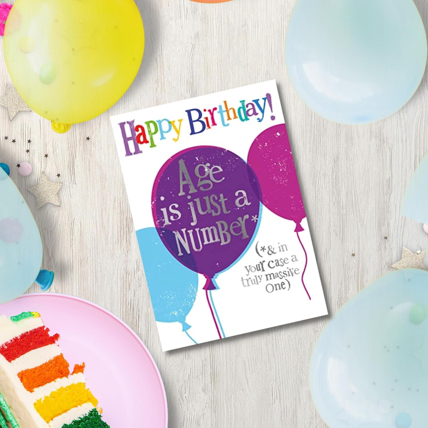Danilo Promotions LTD Age is just a number, Birthday Card for