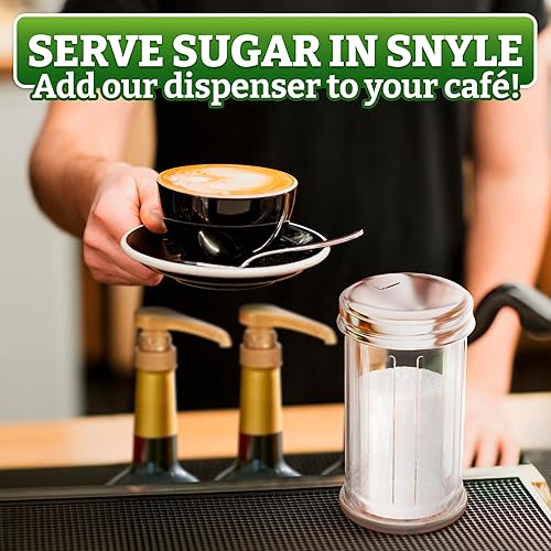 Miniatura 7 de Recipiente dispensador de azúcar de vidrio con tapa, recipientes de azúcar para encimera, juego de cocina, contenedor de café y azúcar para