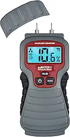 Calculated Industries Medidor digital de umidade AccuMASTER XT 7440 | Portátil | Tipo de pino | Visor LCD retroiluminado | Detecta vazamentos, umidade e umidade em madeira, paredes, tetos, carpetes e lenha