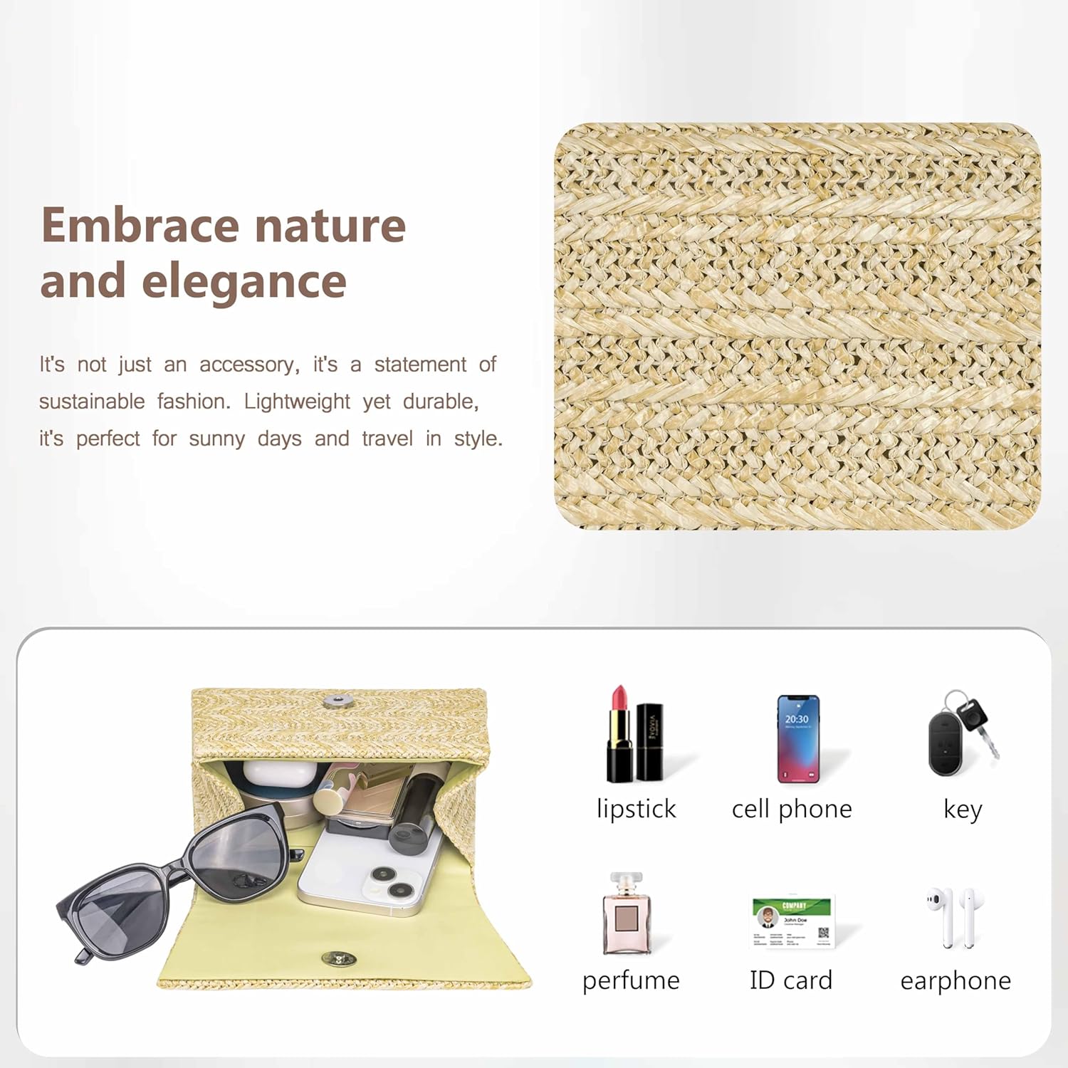 Larcenciel Women's Evening Handbags, Glitter Top Handle Evening Clutch Purse w/Chain for Party Prom Wedding Cocktail Club - Image 6