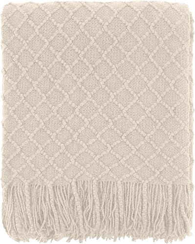 Miniatura 10 de CREVENT Manta Decorativa de Punto para Sofá, Sillón, Silla, Cama, Suave, Cálida, Acogedora, Ligera para Primavera y Verano