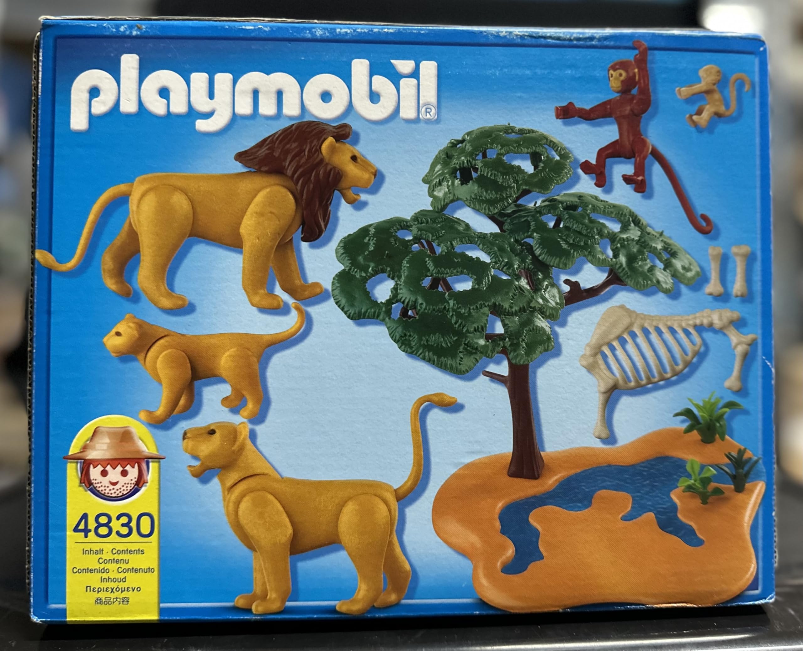 Lots Playmobil Ngorongoro (3189) - Sets 3496 & 3515 - Lions Et Singes - Vintage