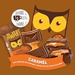 AWAKE - Caffeinated Chocolate Bites - Caramel Milk Chocolate, 50 Count - 50mg Caffeine - Individually Wrapped Energy Bites - Coffee Alternative - Fairtrade, Gluten Free, Non GMO - 0.48oz