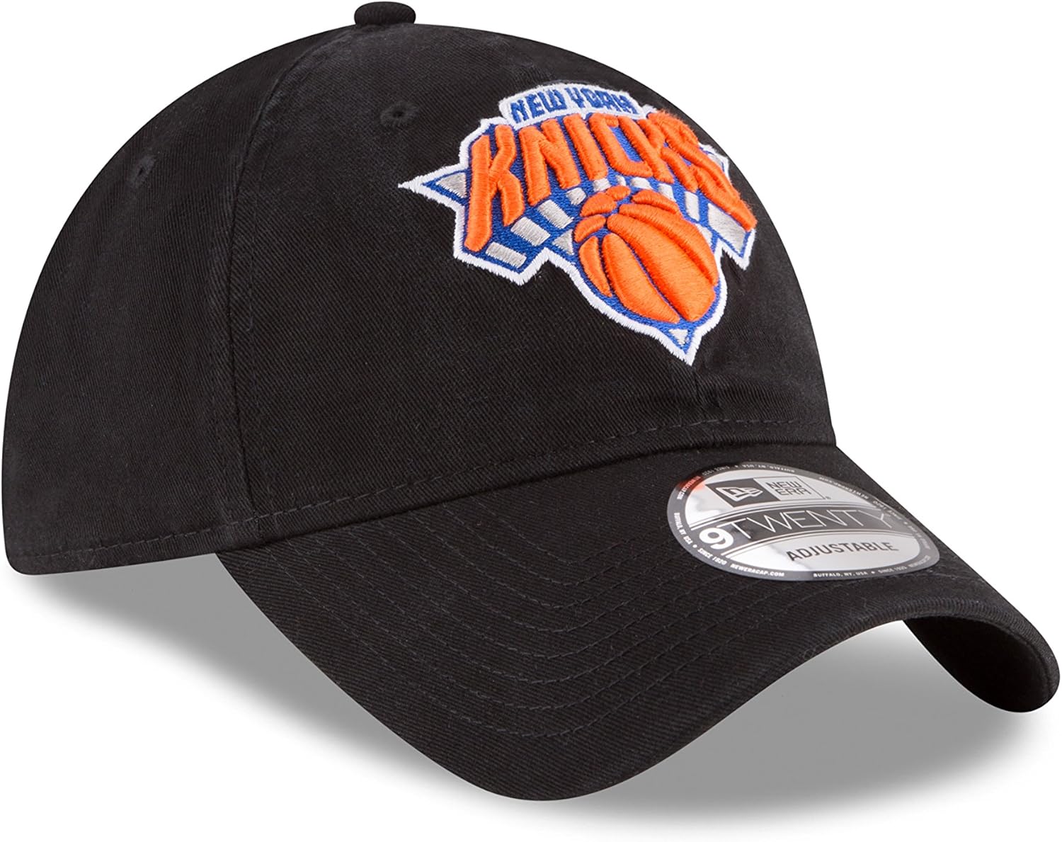 NBA New York Knicks Adult Men NBA Core Classic 9Twenty Adjustable Cap,OSFA,Black