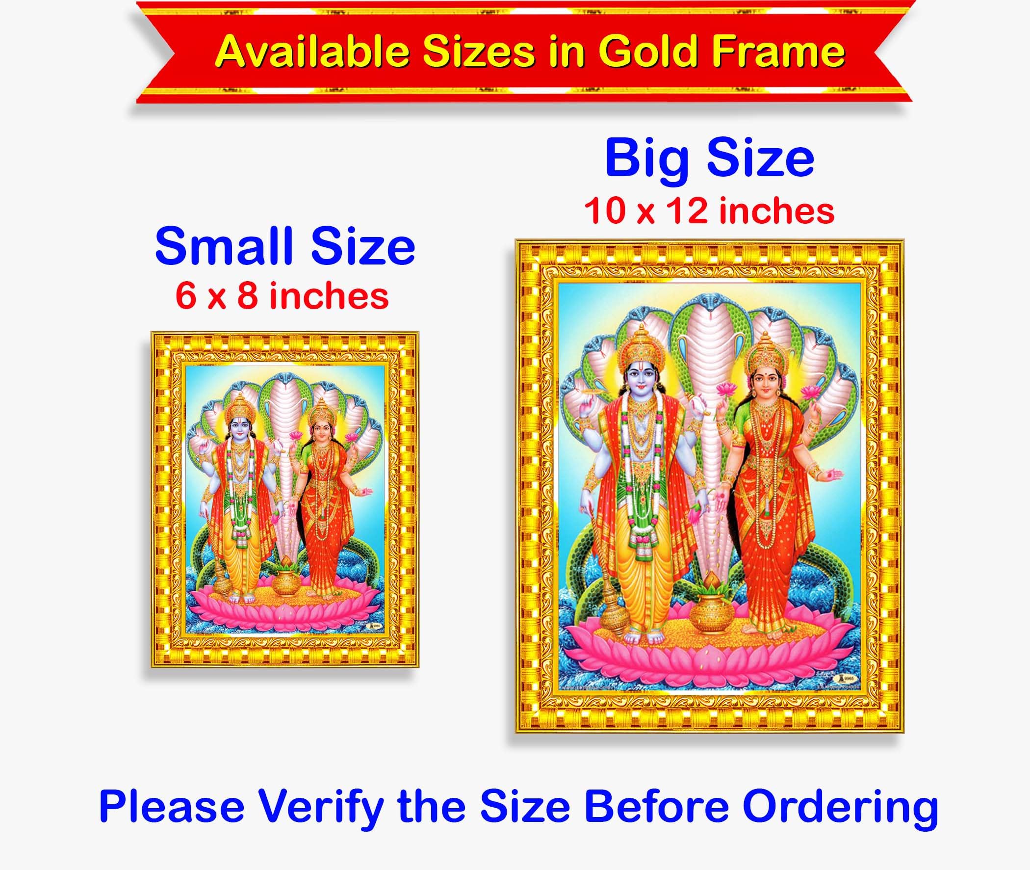 Lord Vishnu Lakshmi Wall Painting - Home Decor -5 Lord Vishnu Lakshmi Wall Painting - Home Decor -5