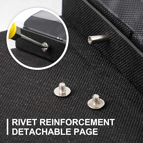 Miniatura 6 de Ywlake Álbum de fotos de 4 x 6 pulgadas, 600 bolsillos, cubierta de lino, álbumes de imágenes grandes con capacidad para 600 fotos horizontales y