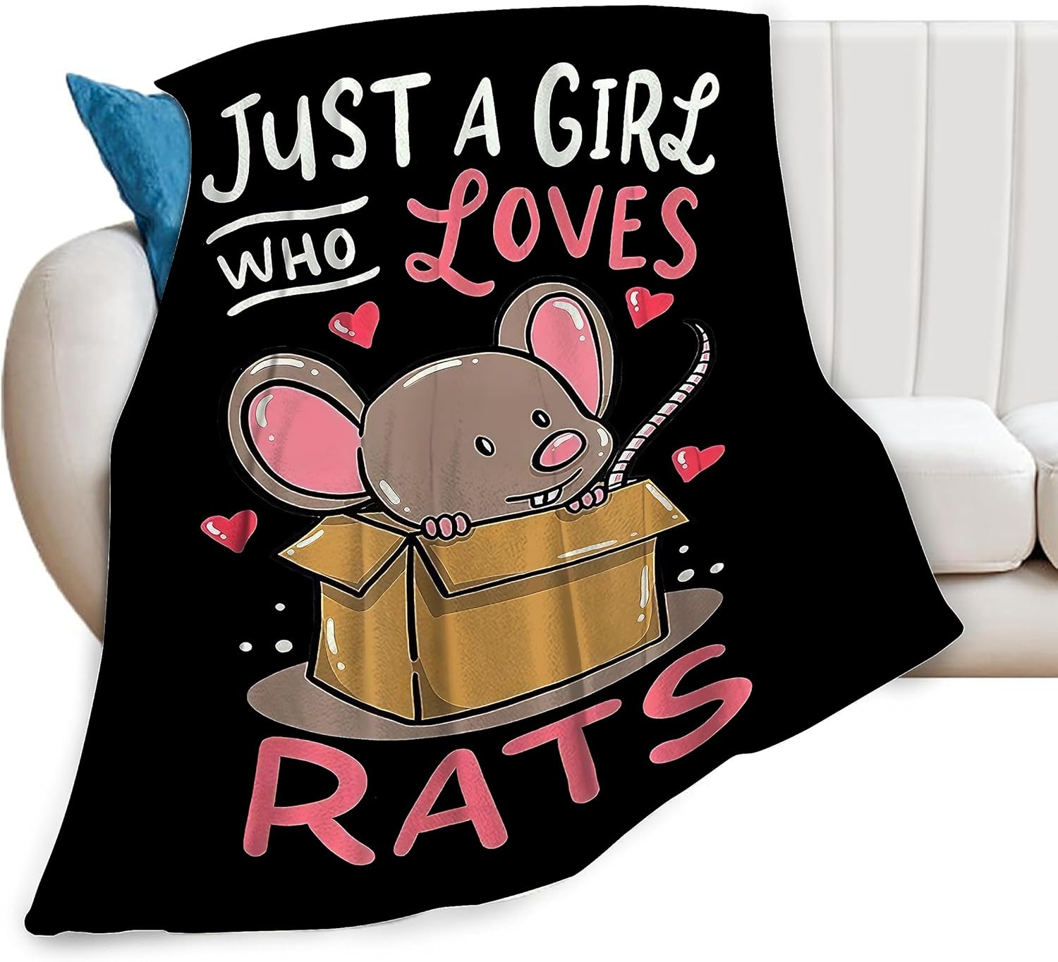 Mouse Rat Blanket Super Cozy Soft Mouse Rat Animal Stuff