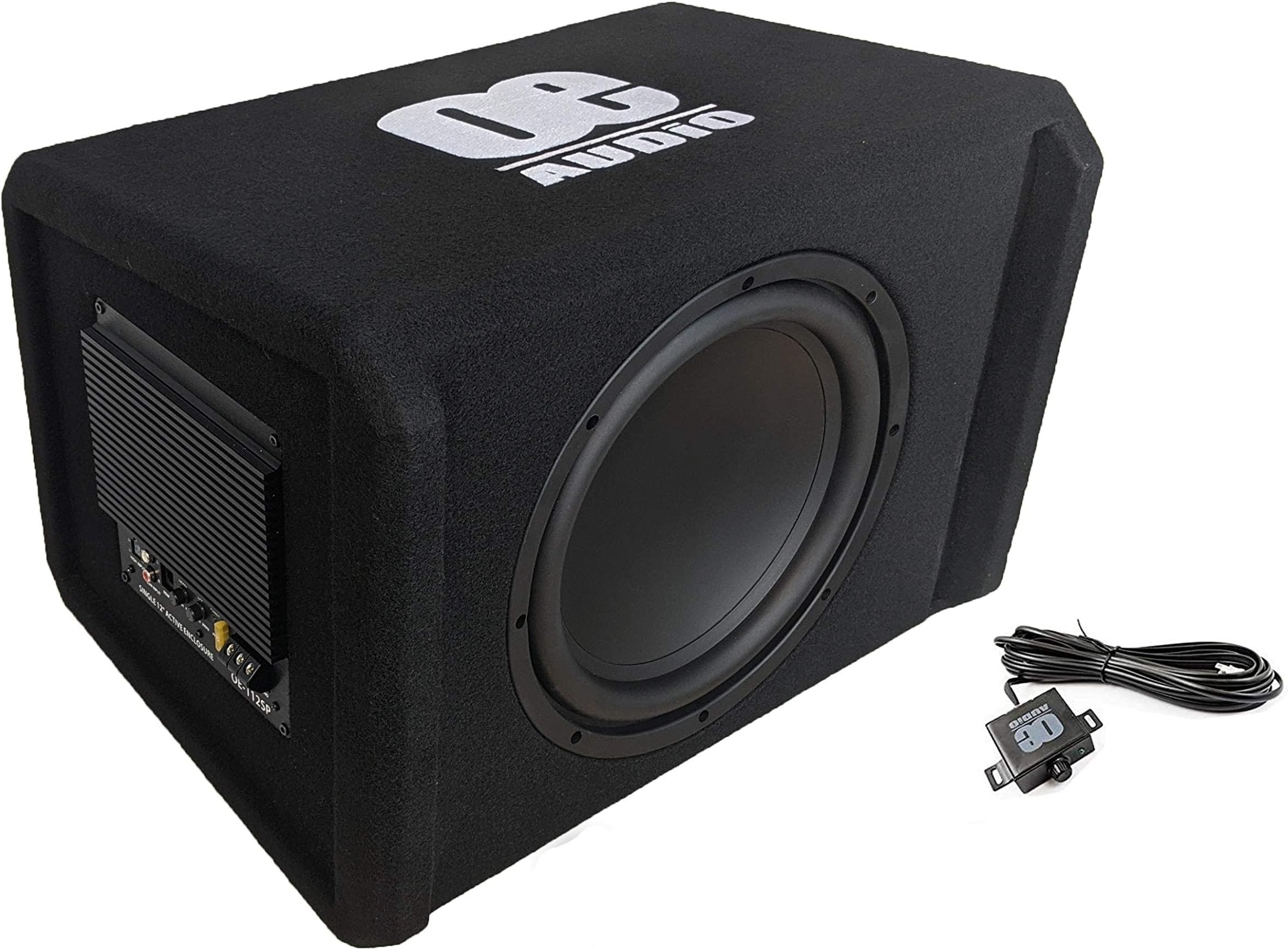 OE Audio BY HIFONICS Single 12" Amplified Subwoofer In Box 1800 Watts