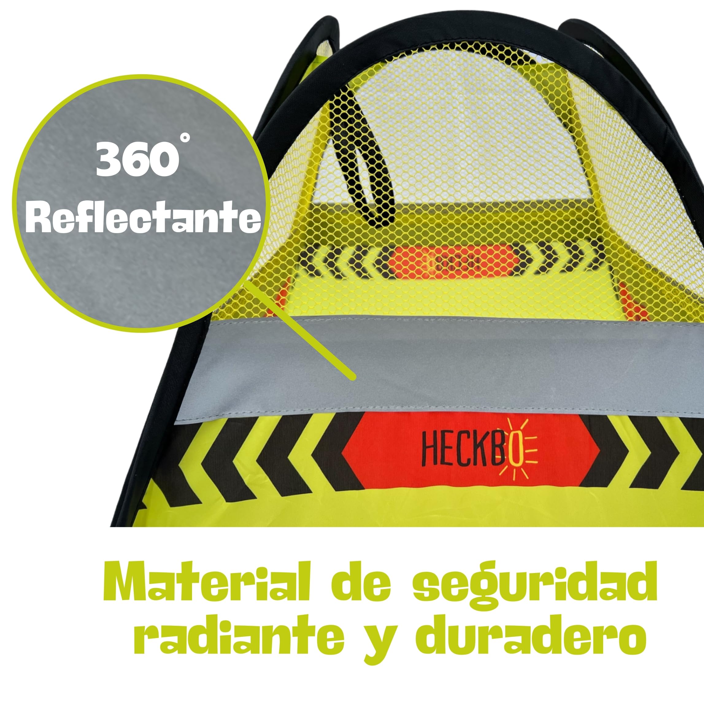 HECKBO 2 carteles de advertencia de calle para niños, con pilones y banderines, juego de seguridad para niños