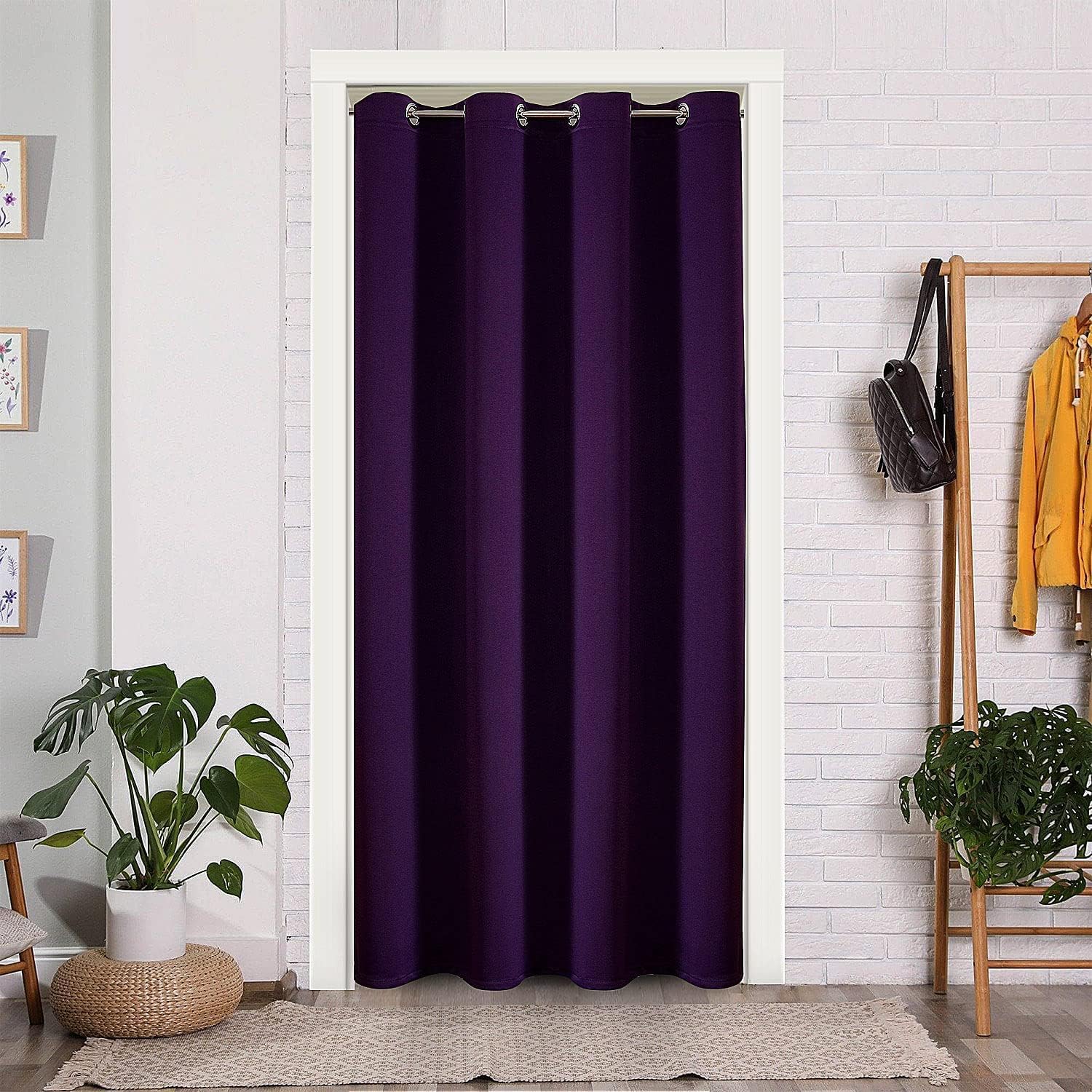 ChrisDowa Blackout Curtains 108 Inches Long for Living Room, Grommet Thermal Insulated Room Darkening Curtains for Bedroom (1 Panel Set, Royal Purple, 52W x 108L)