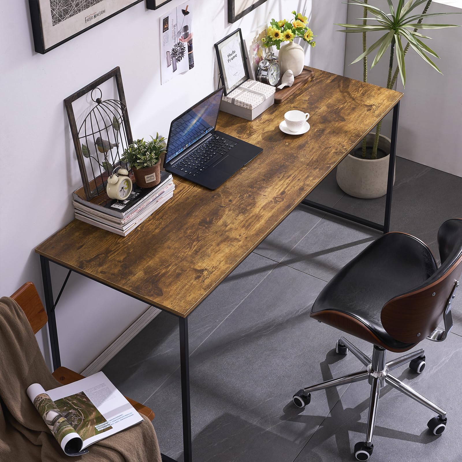 Snapklik.com : 63 Inch Computer Desk,Simple PC Laptop Office Study ...