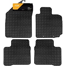 FSW Tailored Car Mats Fits Suzuki Swift 2017-2024, 3mm Rubber, Black