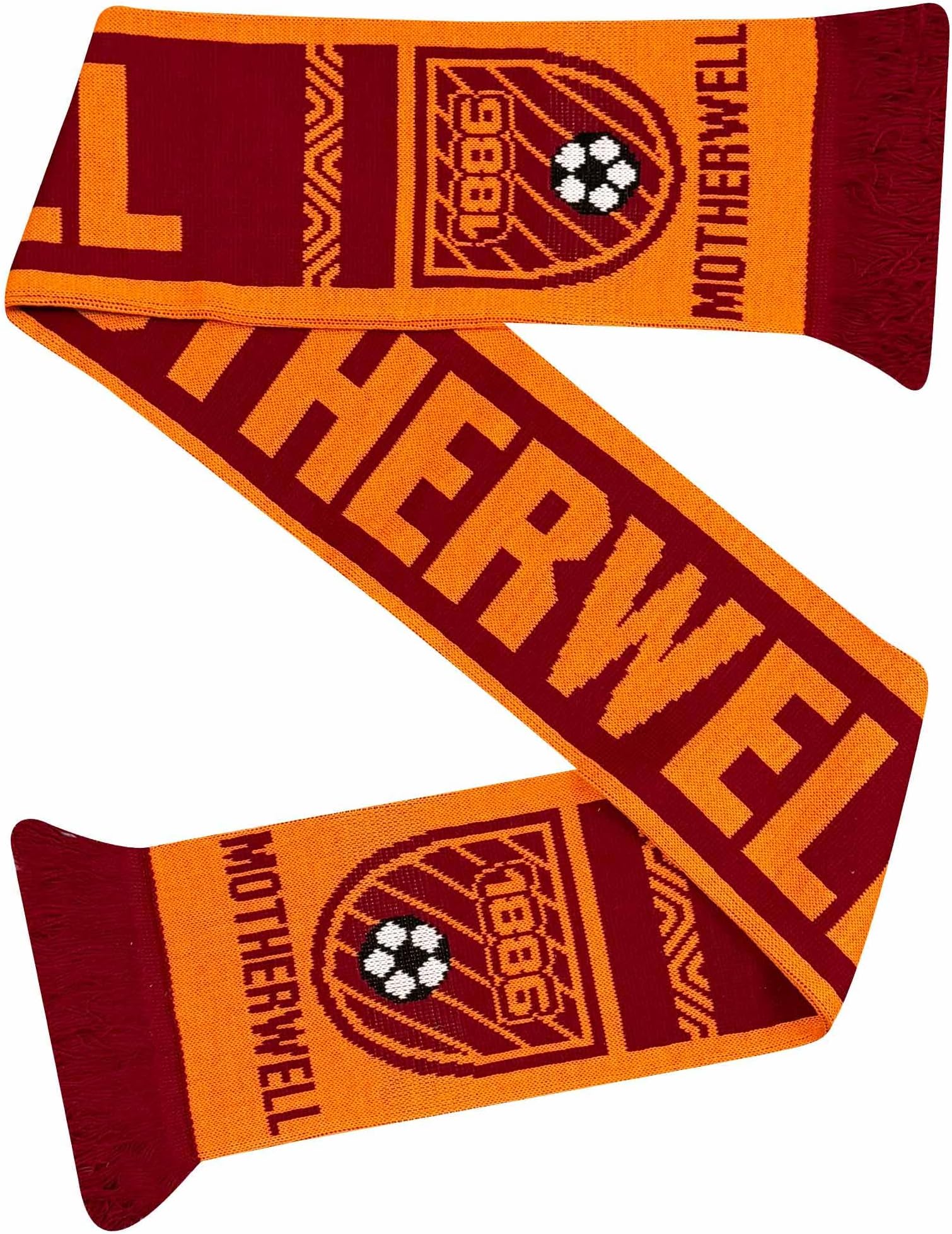 Motherwell Football Fans Scarf (100% Acrylic), Fans Match Day Scarf, Football Scarves, Well Supporters Souvenir