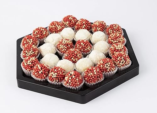 Miniatura 7 de GRUPO MIRANDINHA - Bandeja decorativa hexagonal para servir bandejas de alimentos para bufé de fiesta (rojo)