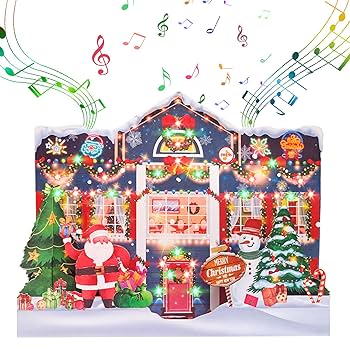 Amazon.com : MZD8391 3D Pop Up Christmas Cards with Music