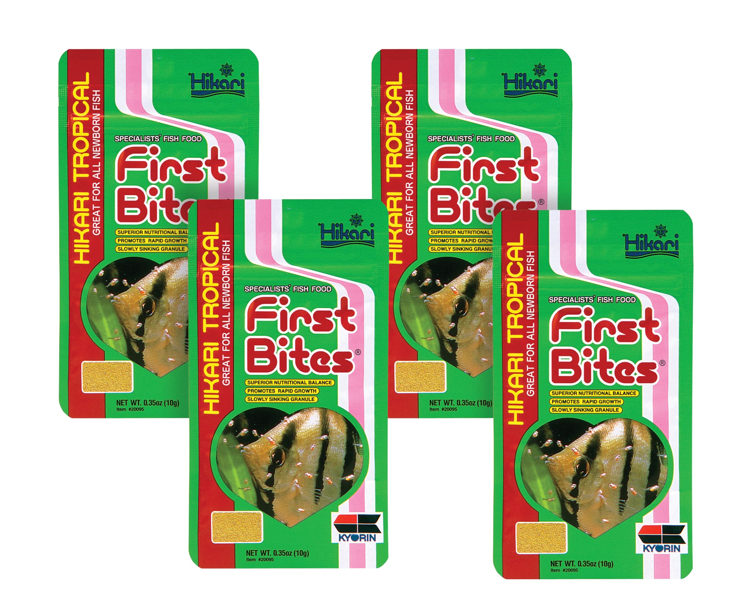 Hikari First Bites Fish Food (0.35 oz.) [Set of 4]
