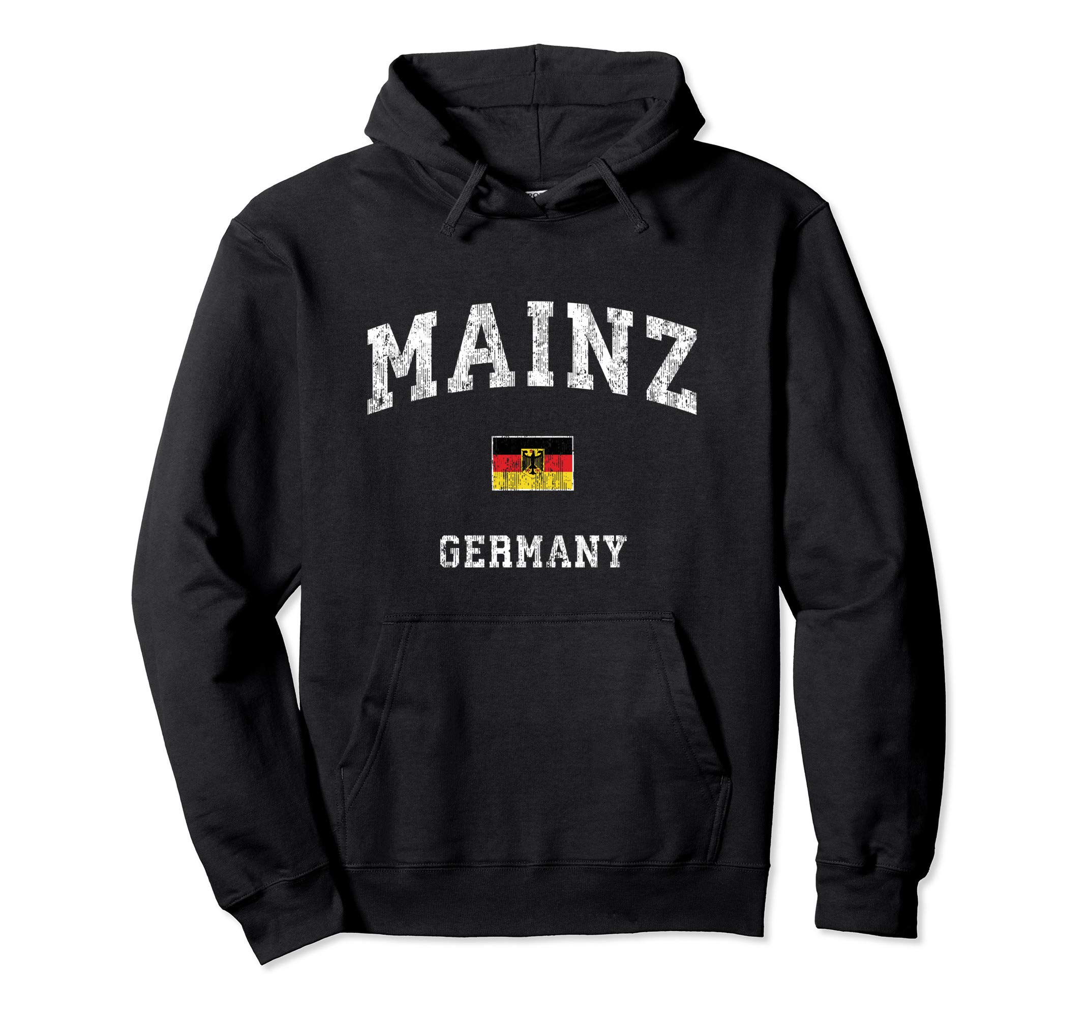 Mainz Germany Vintage Athletic Sports Design Pullover Hoodie