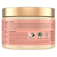 Vista 2 de SheaMoisture Gel rizador Souffle coco e hibisco para cabello grueso y rizado para hidratar y proteger el cabello, 12 onzas