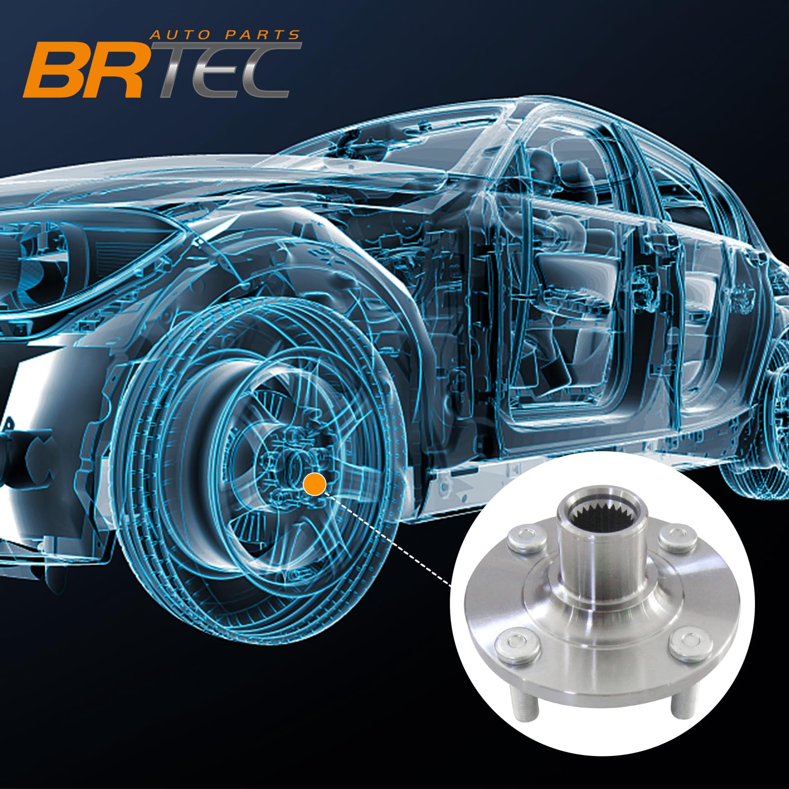 ①【kurukuruページ】 Amazon.co.jp: BRTEC 40202-AX000 フロント左右ホイールハブと
