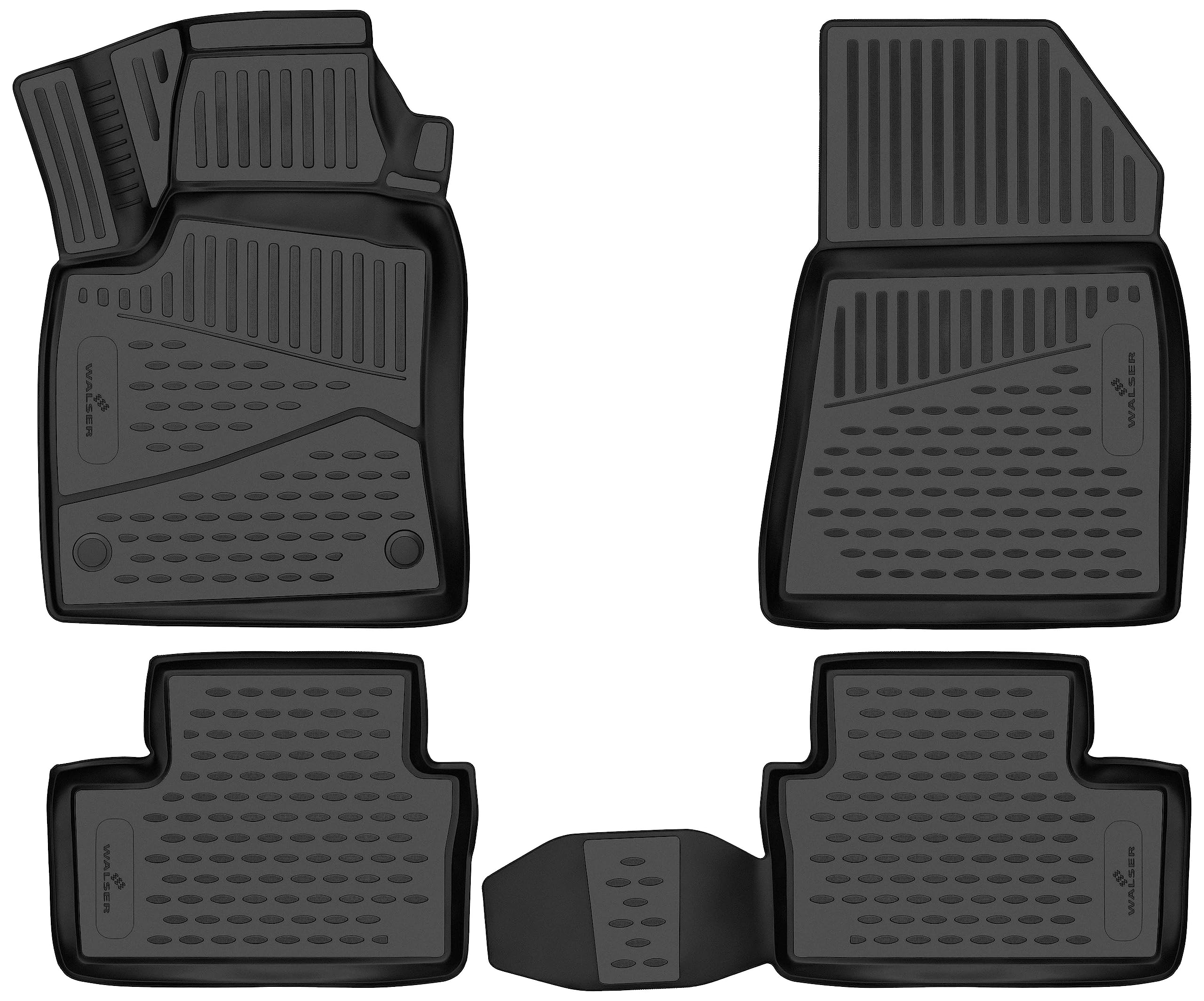 WALSER Tappetini in gomma per auto XTR su misura compatibile con Renault Clio V 06/2019 - Oggi