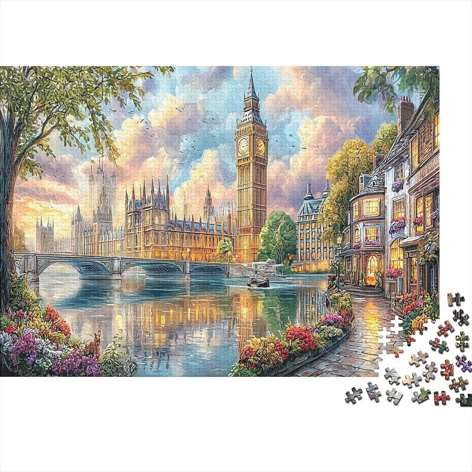 Puzzle En Bord De Mer De 1000 Pièces-Avec Affiche Et Feuille De
