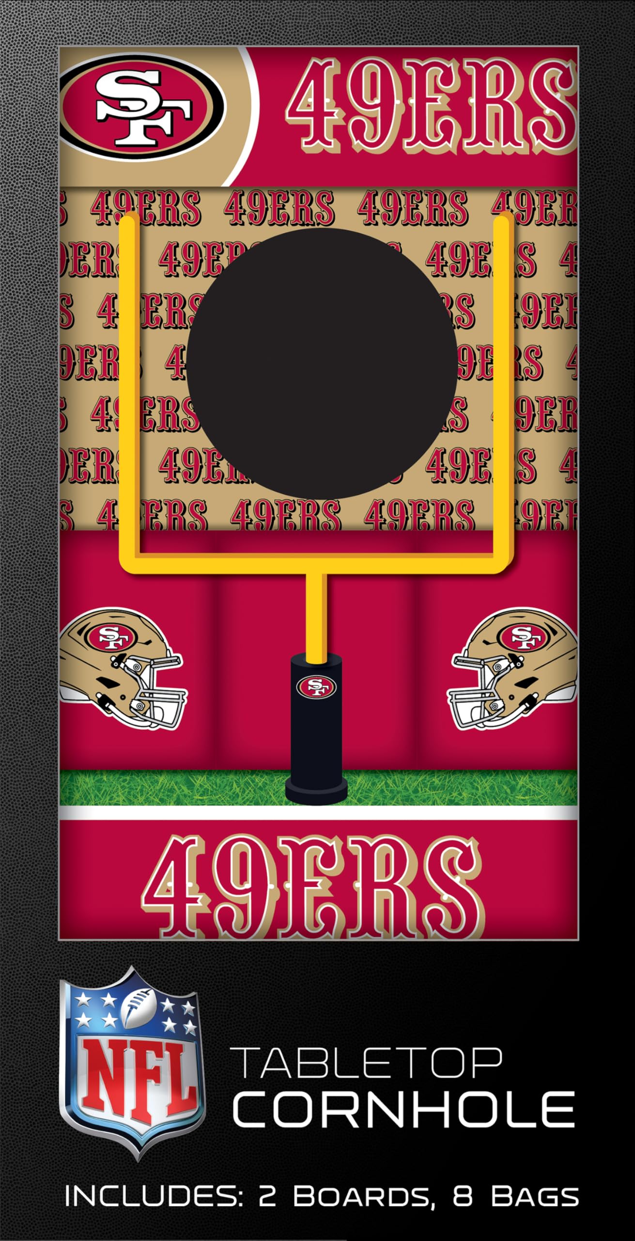 MasterPieces Officially Licensed NFL San Francisco 49ers Tabletop Cornhole for Adults