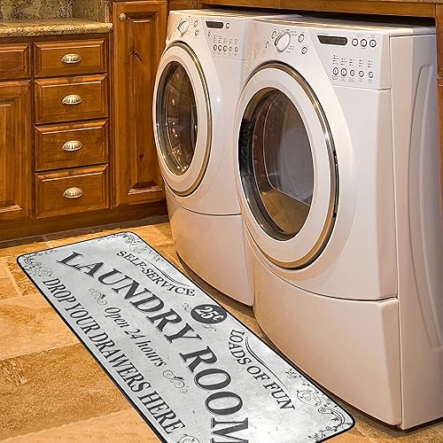 Miniatura 5 de Alfombra moderna de poliéster antideslizante lavable a máquina, decoración del hogar para cocina, baño, sala de estar, 72 x 24 pulgadas