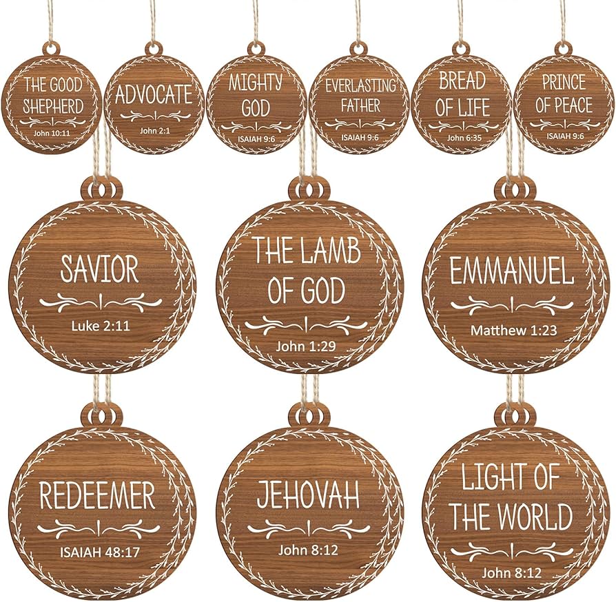 Names of christ christmas ornaments Clearance