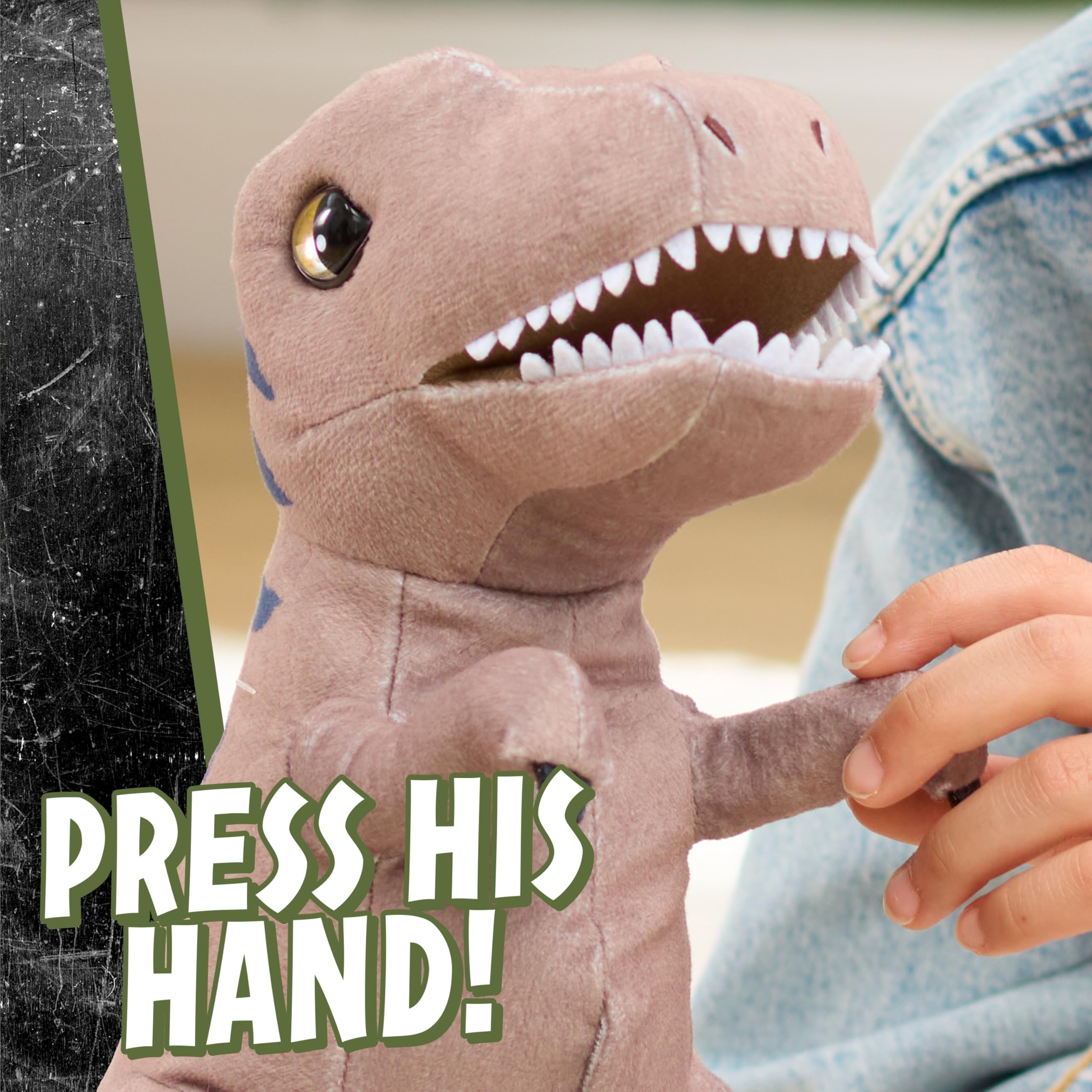 JURASSIC WORLD Roarin T-REX Plush, Kids Toys for Ages 3 Up by Just Play