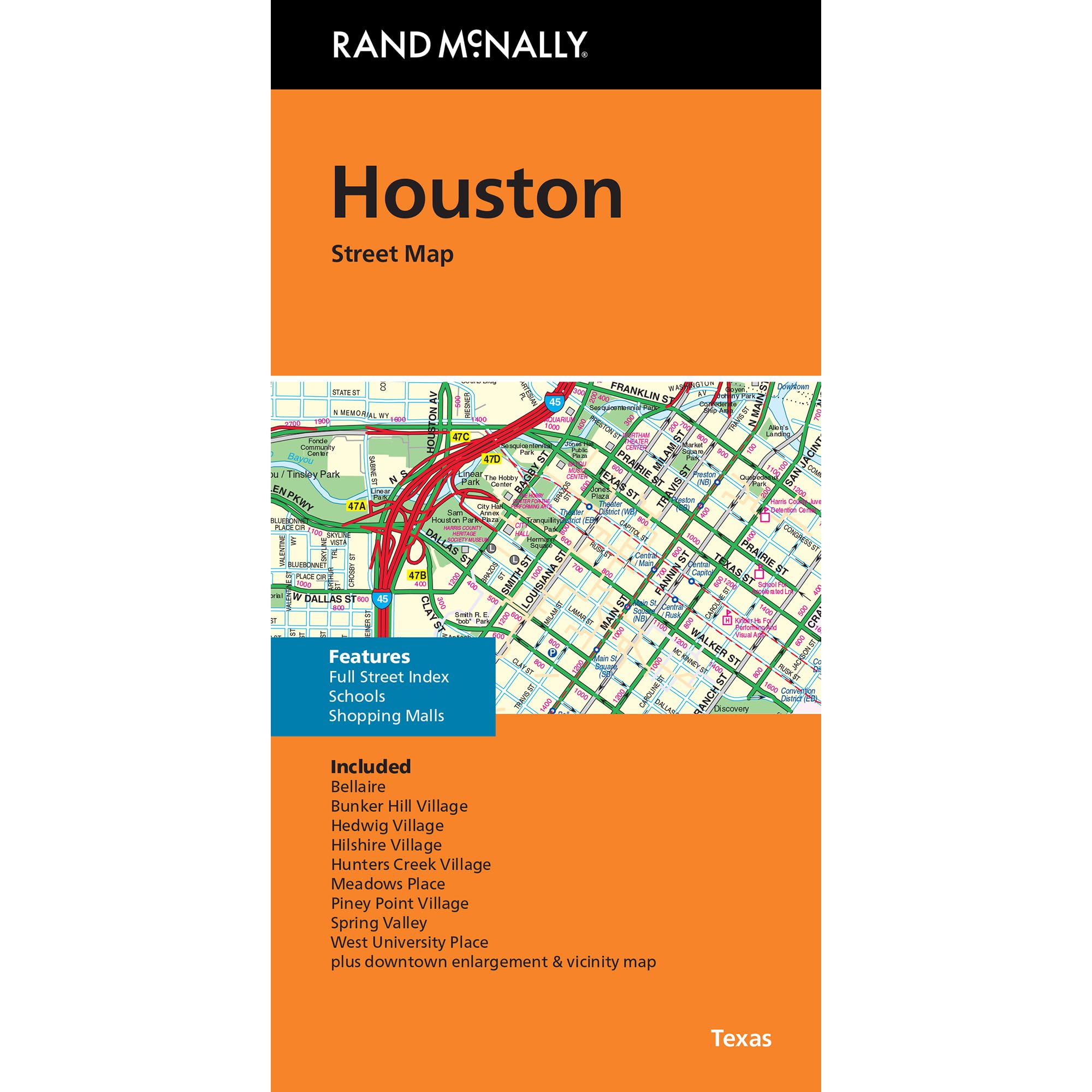 Rand McNally Houston TX Street Map