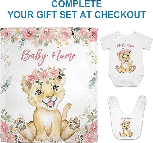 Vista 60 de Hyturtle Mantas de bebé personalizadas para niñas, mantas de bebé personalizadas para niñas, manta de bebé rosa floral, el mejor regalo para bebé