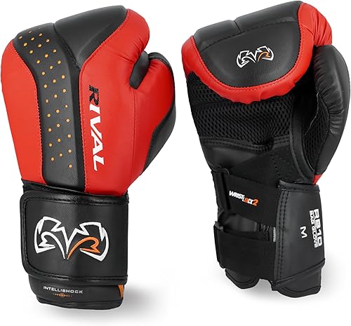 Miniatura 2 de RIVAL Boxing RB10 Intelli-Shock - Guantes para bolsa, cierre de gancho y bucle, ajuste ergonómico, 1.25 pulgadas de espuma de celda cerrada para uso