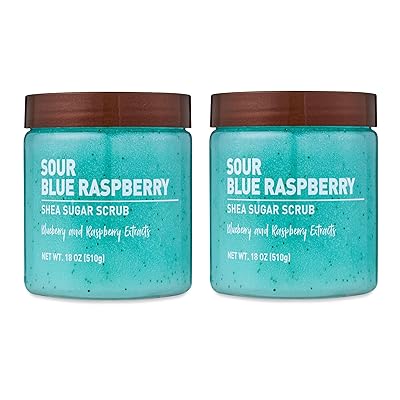 Vanilla Bean Sugar Scrub – Exfoliating Body Scrub for Women, Moisturizing Shea Butter, Natural Sugar Exfoliant, Hand and Foot Scrub, Paraben-Free, All Skin Types, 18 oz (18oz, Tahitian Vanilla)