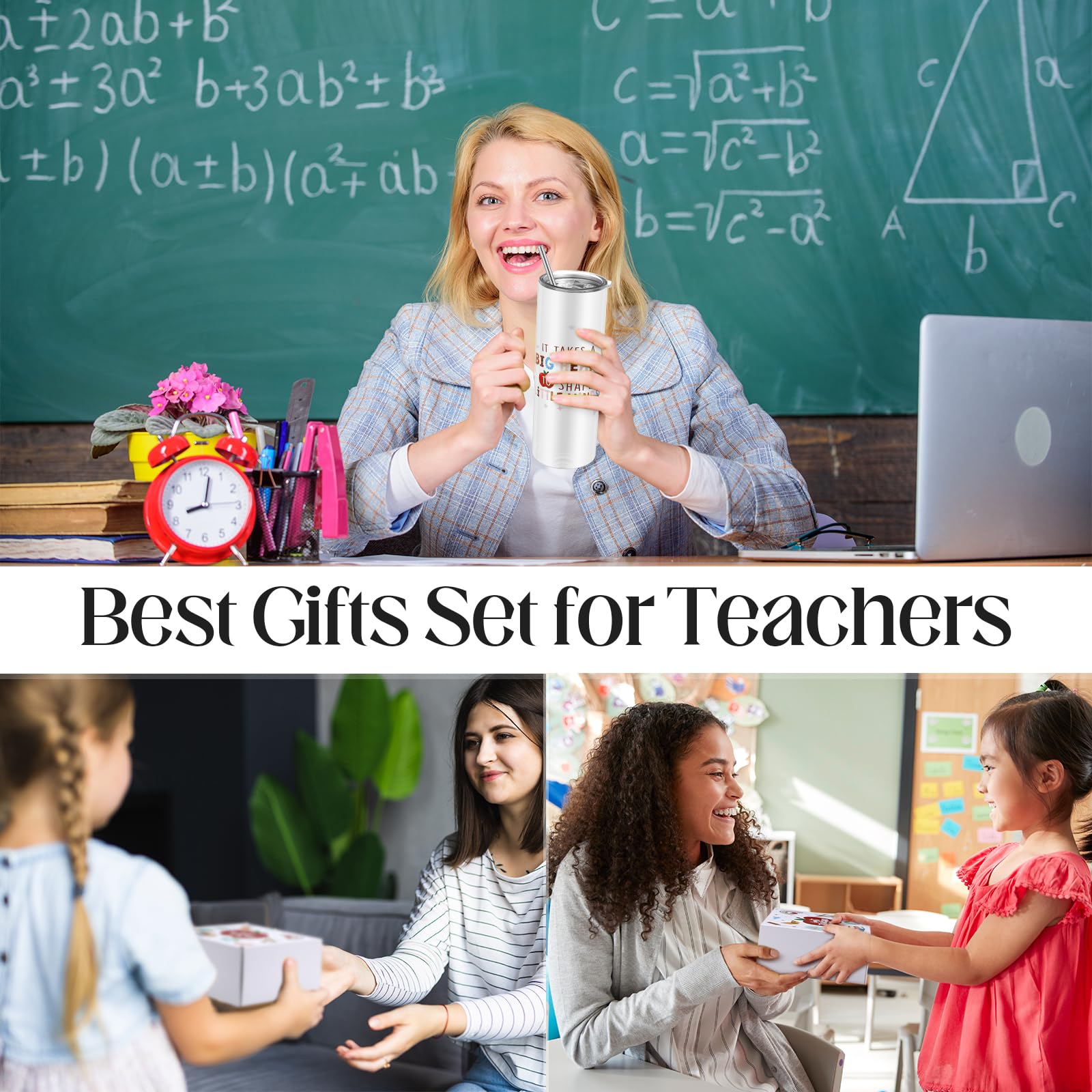 Snapklik.com : FoldTier Best Teacher Ever Gift Set: Classic Teacher ...