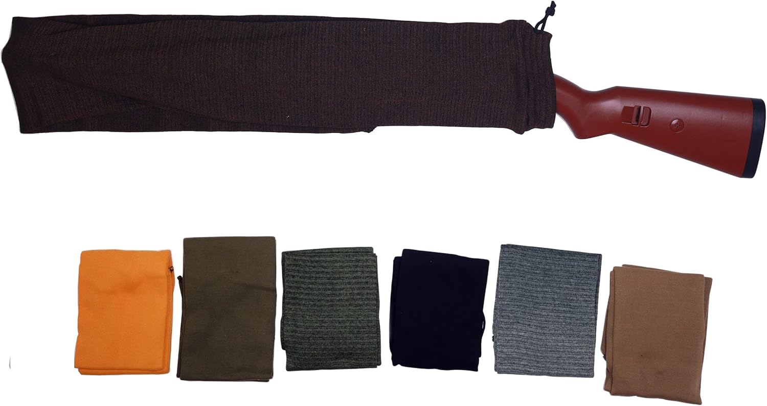 Fateanuki 7Pcs Multicolor Gun Socks 55 Inches Rifles Sock