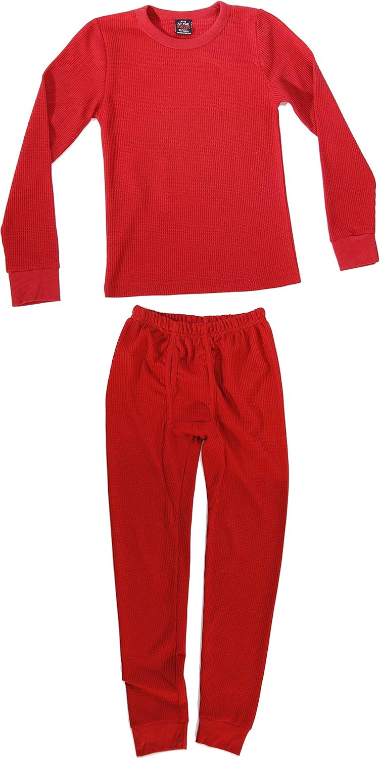 At The Buzzer Thermal Underwear Set for Boys 95362-Red-7
