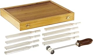 United Scientific TFBOX8 Tuning Fork Wooden Box Set With Mallet, 8 ForkUnited Scientific TFBOX8 Tuning Fork Wooden Box Set With Mallet, 8 Forks