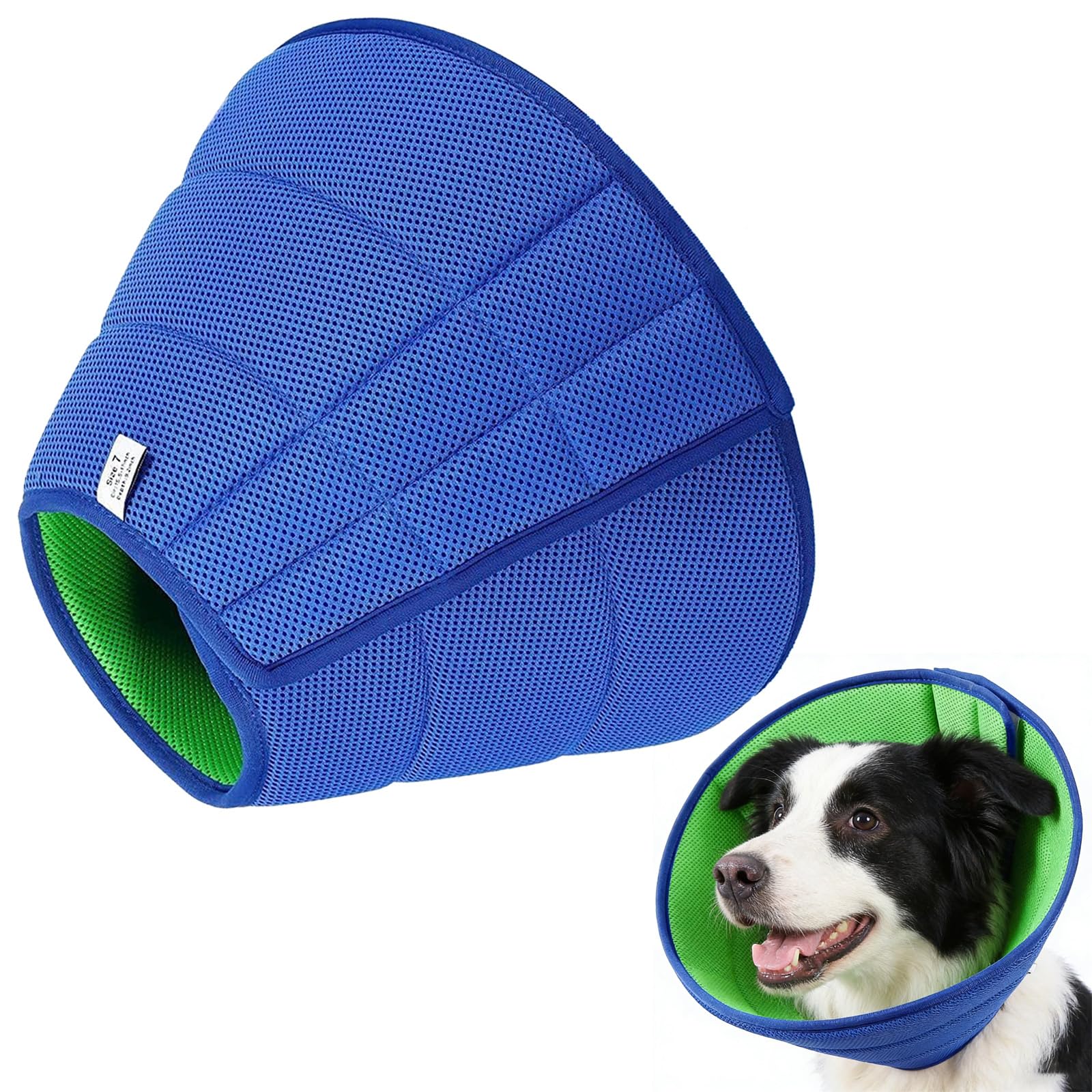 Soft Dog Cone Collar, 47-53cm Adjustable Neck Recovery Collar