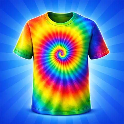 Tie Dye Fashion Art Master Color Makeover: DIY Dress & T-Shirt Rainbow Paint ASMR Simulator Game