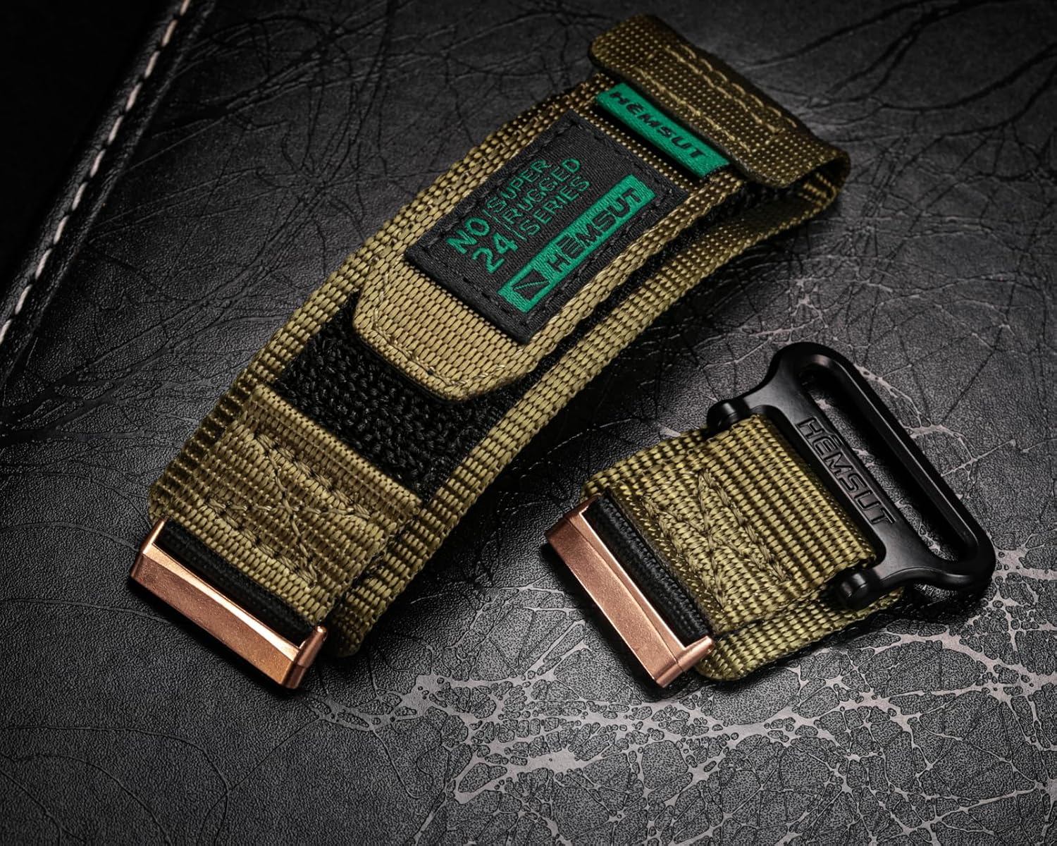 SMITHA Watch Band Compatible with Fitbit Versa 3 / Versa 4 / Fitbit Sense/Sense 2 for Men, Rugged Nylon Sports Adjustable Strap Military Tactical Style Replacement Wristband