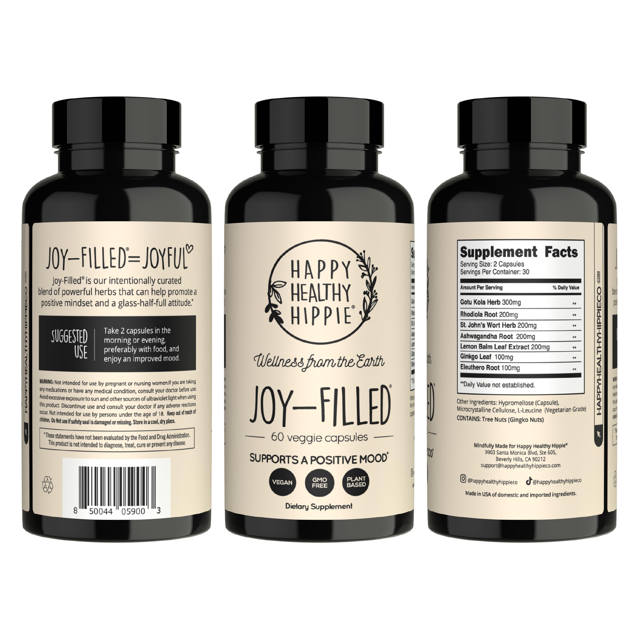 Joy-Filled Mood Support Supplement + St. John's Wort, Plant-Based, 60 Ct — Amazon image 9